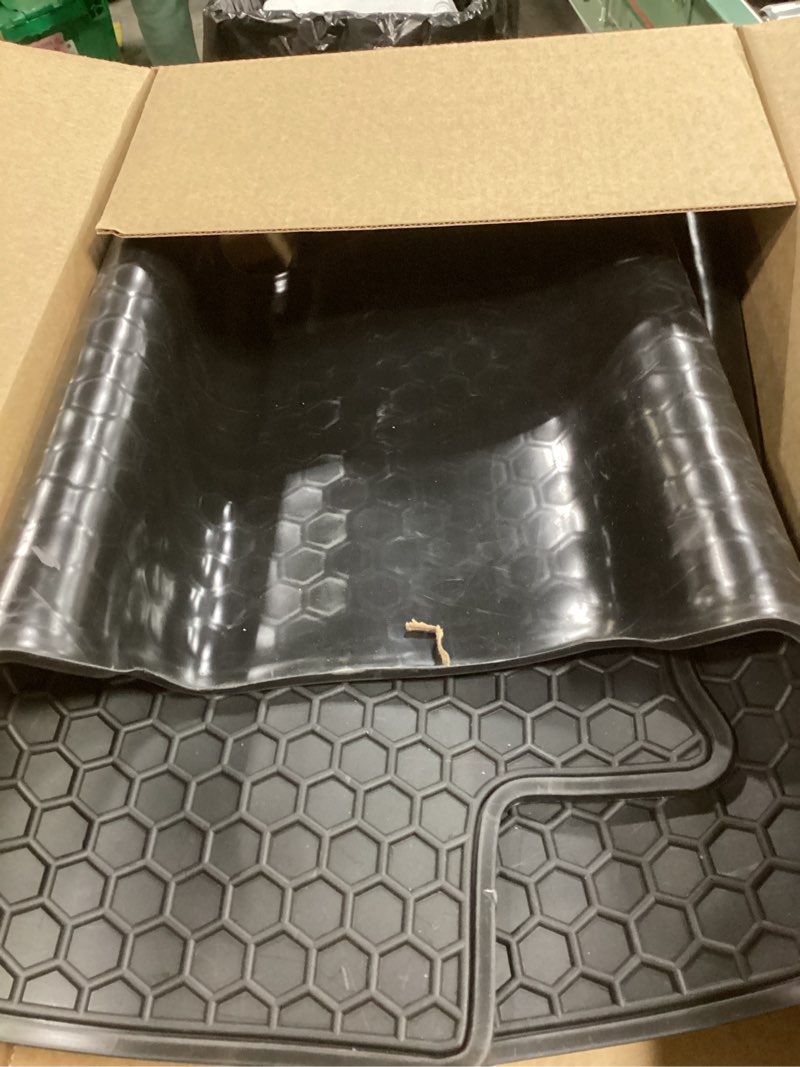 Condition photo showing As Is for Car Rubber Floor Mat for Toyota Camry 7th 2012-2013-2014-2015-2016-2017 Custom Fit Full Black Rubber Car Floor Liners Set All Weather Protection Heavy Duty Odorless 2012-2017 Version Full Black