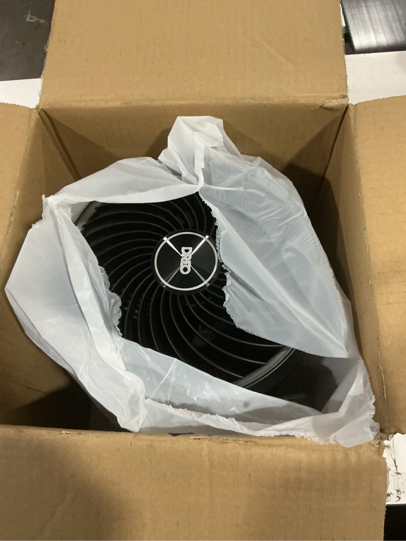 Condition photo showing Good Condition for dreo 12 inch table fans for home, whole room air circulator fan, 70ft powerful airflow, 120° adjustable tilt, 28db low noise, 3 speeds, quiet desk fan for bedroom, office