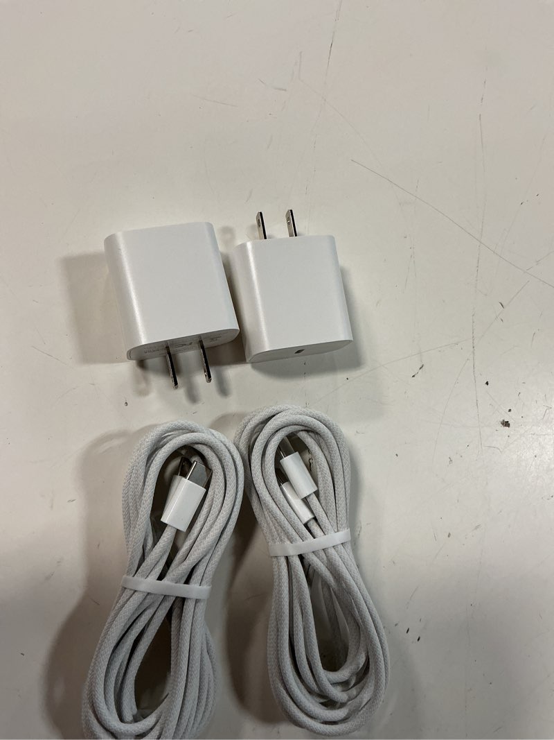 Condition photo showing New/Like New for fast charging iphone 17 16 15 charger,2pack 10 ft long usb c charger woven cord with 20w usbc fast charger block for iphone 17/17 air/17 pro/17 pro max/16/16 pro/16 pro max/15/15 pro max/plus/ipad pro