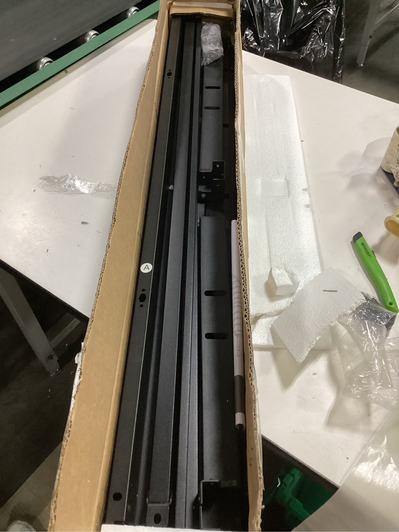 Condition photo showing As Is for vasagle twin metal bed frame 16 inches tall, 550 lb weight capacity, no box spring needed, with under-bed storage, easy setup, heavy-duty platform bed, mattress retainers, matte black urmb663bd02s 16 inch twin