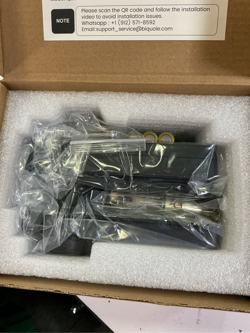 Condition photo showing Good Condition for smart deadbolt lock, fingerprint keyless entry door lock app control, electronic touchscreen keypad, auto locking, ip54 weatherproof, easy install digital deadbolt for front door glossy black no handle