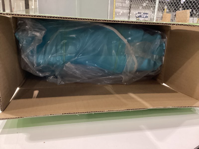 Condition photo showing New/Like New for SLOOSH Inflatable Tanning Pool Lounger Float, 85" x 57" Extra Large Pool Floats Adult with Pillow, 4 in 1 Suntan Tub Raft Floatie,Sunbathing Bed Lounge for Water Blow Up Ball Pit, XL-Blue Green Blue Green X-Large