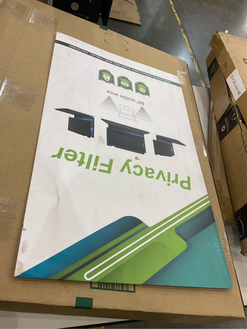 Condition photo showing Good Condition for [2 Pack] 27 Inch Computer Monitor Privacy Screen for 16:9 Aspect Ratio - Privacy Shield and Anti-Glare Blue Light Protector Removable Eye Protection, Anti Spy Screen Protector Film HH-TYFK27-2pack 2Pack Computer Privacy Screen