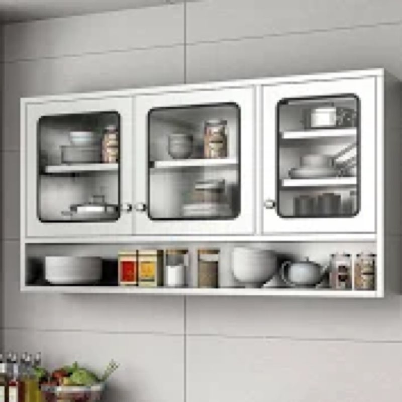 zzv kitchen wall cabinet, stainless steel wall mounted cabinet with adjustable shelves, industrial w