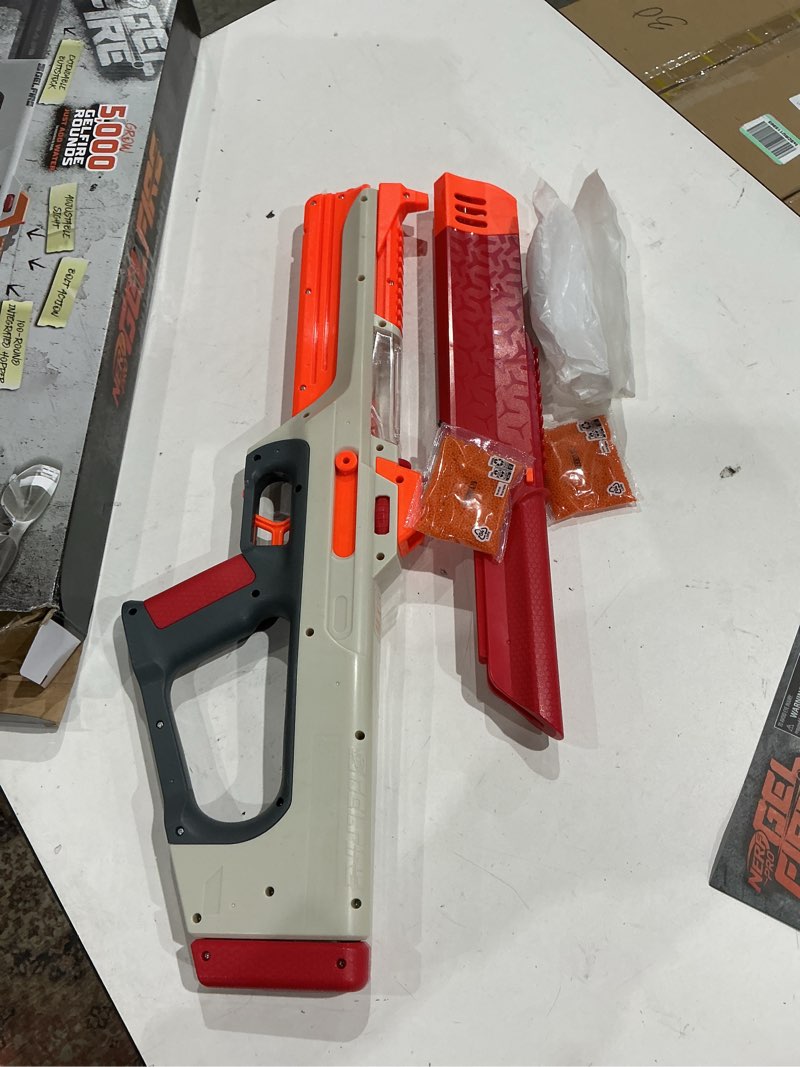 Condition photo showing Good Condition for nerf pro gelfire ghost bolt action blaster, removable boost barrel, 5000 gel rounds, 100 round integrated hopper, eyewear, ages 14 & up