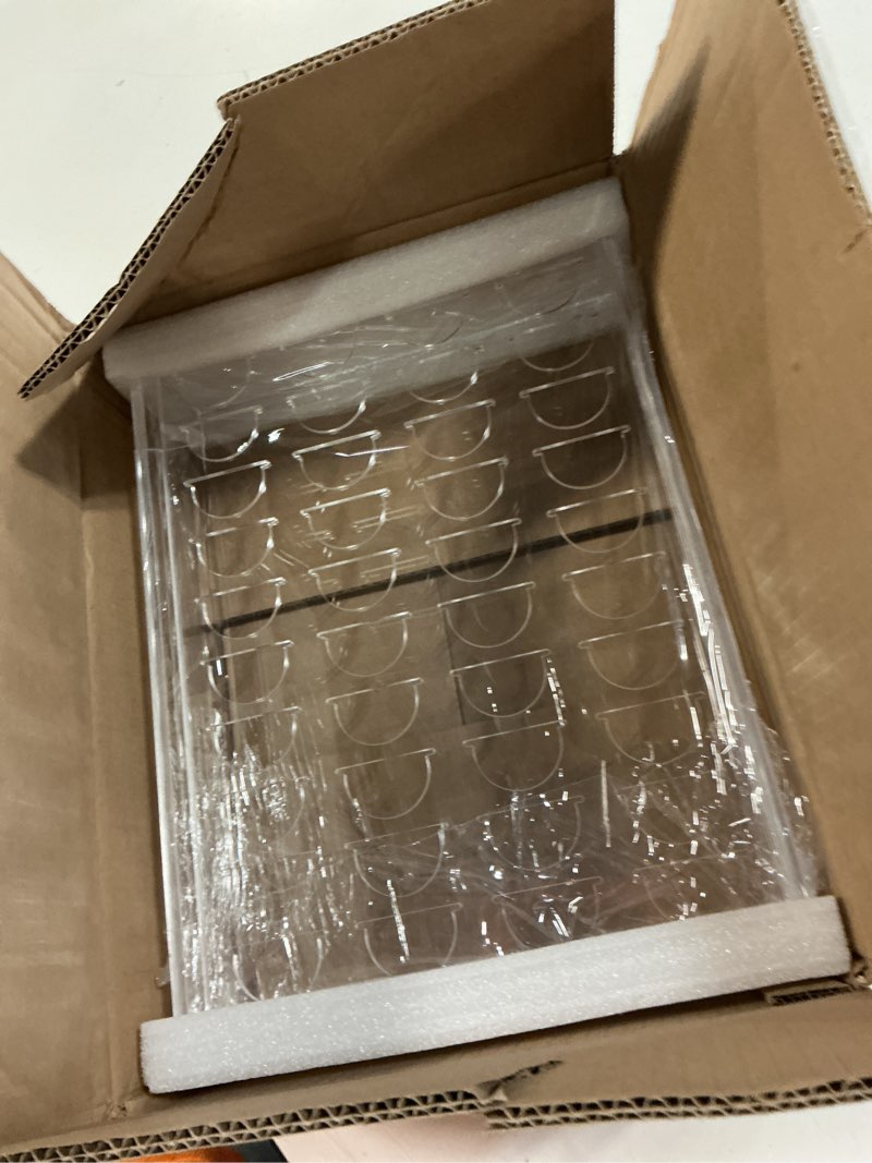Condition photo showing New/Like New for acrylic coffee pod organizer for nespresso vertuo pod holder 40 pods clear vertuo pod storage drawer (1 tier) (clear) 1 tier clear