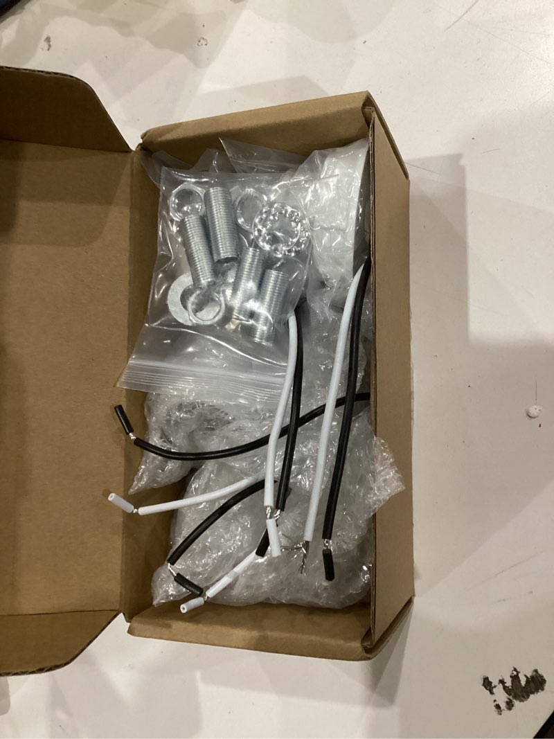 Condition photo showing As Is for Light Socket with Shade Ring, UL Listed Medium Screw Lamp Socket, Porcelain Pre-Wired Lamp Holder for Halogen LED Bulb Lamp Fixture (4)