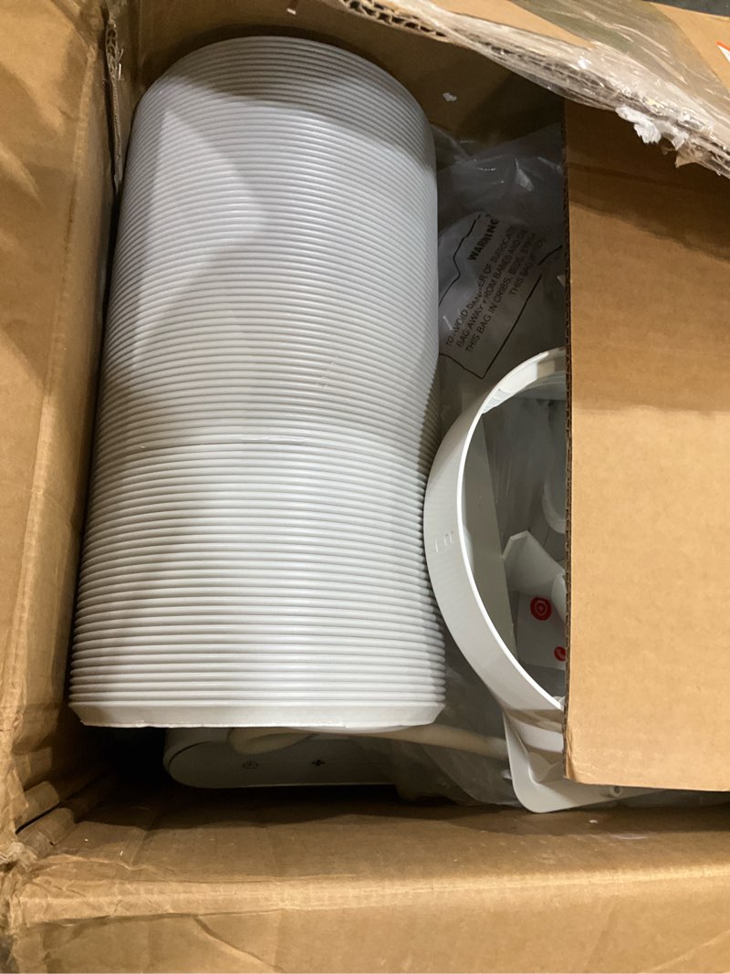 Condition photo showing As Is for 8000 BTU Portable Air Conditioners, 4-In-1 Portable AC Unit for Rooms Up to 350 Sq. Ft, Dehumidifier, Fan, Energy Saving, Remote Control, 24 Hour Timer, Sleep Mode, for Bedroom/Office,White