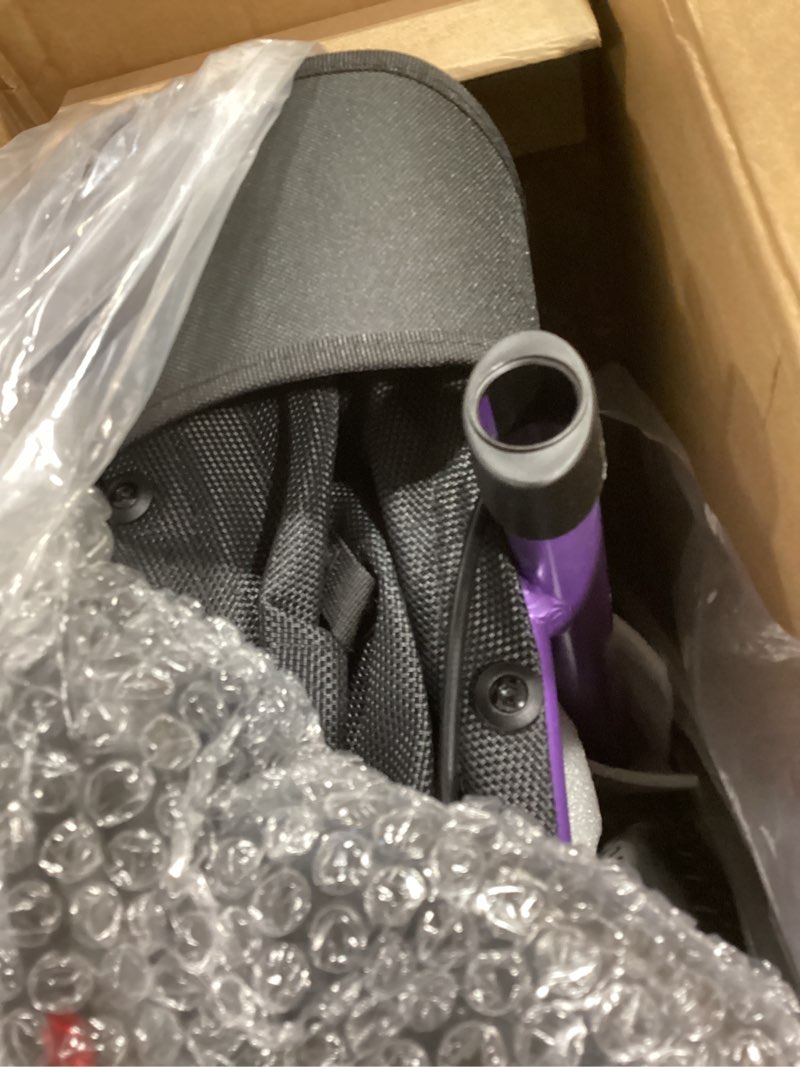 Condition photo showing Good Condition for WALK MATE 3 Wheel Rollator Walker with Seat for Slim Seniors, Padded Backrest Lightweight Foldable Walker Ideal for Elderly, 8 Inch Tri-Wheel Modern Mobility Walking Aid Aluminum, Purple