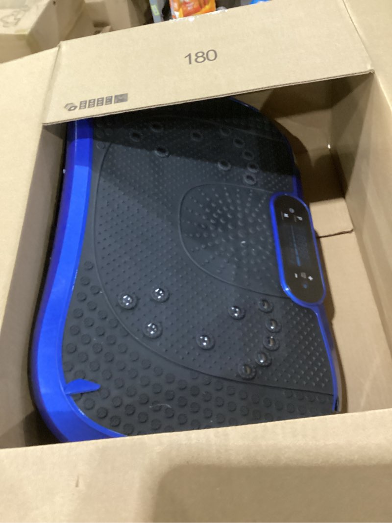 Condition photo showing Good Condition for AXV Vibration Plate Fitness Platform Exercise Machine Vibrating Shaking Full Body Shaker Workout Vibrate Stand Shake Board Sport Gym for Weight Loss Fat Burner for Women Men SLIM-BLUE