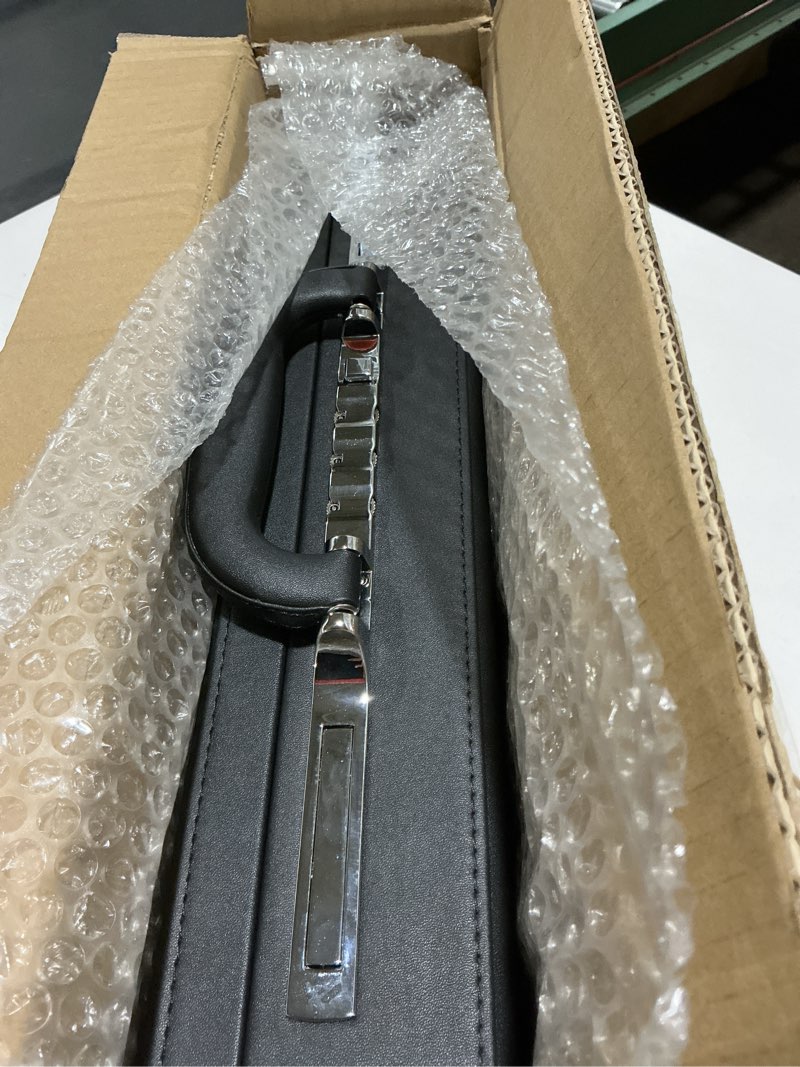 Condition photo showing Good Condition for Briefcases for Men, Anti-Theft Longwave Lock Briefcase with 16 Inch Laptop Compartment, Waterproof Faux Leather, Brief Cases Men with Multi File Organizer, Perfect for Office, Travel (Black) Longwave Lock Black