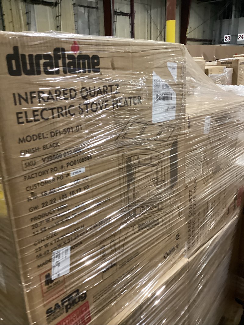 Condition photo showing New/Like New for duraflame Infrared Quartz Electiric Stove Heater - DFI-591-01 - Black