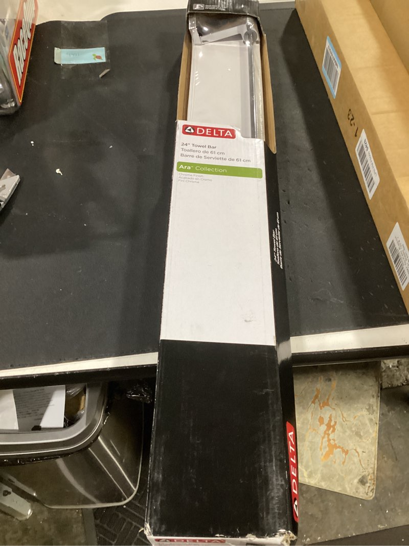 Condition photo showing New/Like New for delta 77524 ara towel bar rack, 24 inch, chrome, 24 in