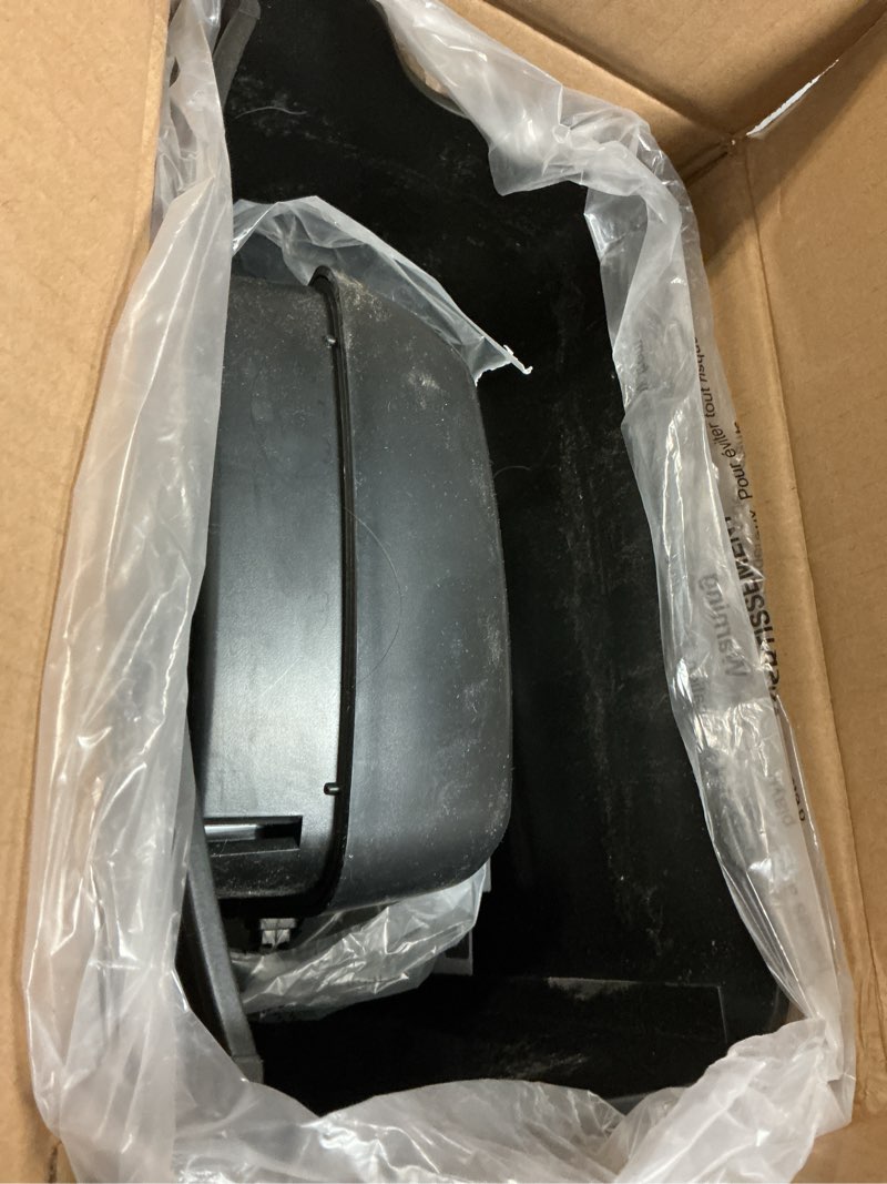 Condition photo showing As Is for Amazon Basics 6-Sheet Cross-Cut Paper and Credit Card Shredder with 3.8 Gallon Bin, Shreds Staples, Black