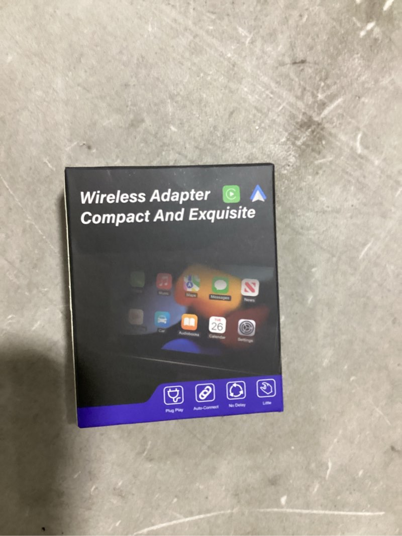 Condition photo showing New/Like New for 2026 wireless carplay for iphone, 2-in-1 plug and play converts wired to wireless carplay android auto, fast auto-connect, zero latency, car play for iphone silver