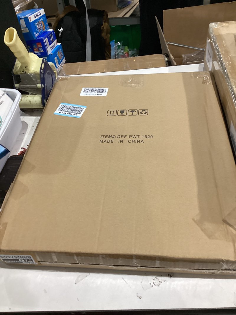 Condition photo showing New/Like New for Califortree Large 16x20 Shadow Box Frame with Soft Linen Back - Jersey Frame Memory Display Case, 12 Push Pins Included, White White - Foam Back 16x20