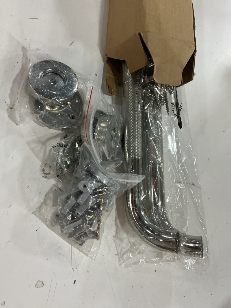 Condition photo showing Good Condition for grab bars for shower, 2 pack 24-inch anti slip shower handles for elderly, safety shower grab bar, stainless steel handicap grab bars for bathroom (polished nickel 1" diameter) polished nickel 24 inch 2