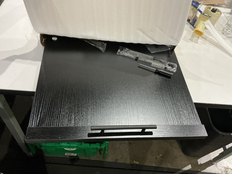 Condition photo showing Good Condition for noodle board stove cover with handles, ultra thick wood stove top cover board for electric/gas stove, counter space top covers used as sink covers & decorative tray for kitchen (black)