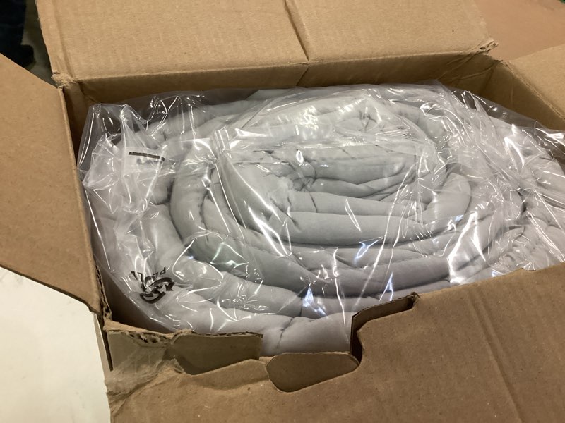 Condition photo showing As Is for Bedsure Comforter Duvet Insert - Quilted Comforters King Size, All Season Duvet, GentleSoft Down Alternative Bedding, with 8 Tabs, Gifts for Women/Men, Light Grey, King 90 x 102 Inches King Light Grey