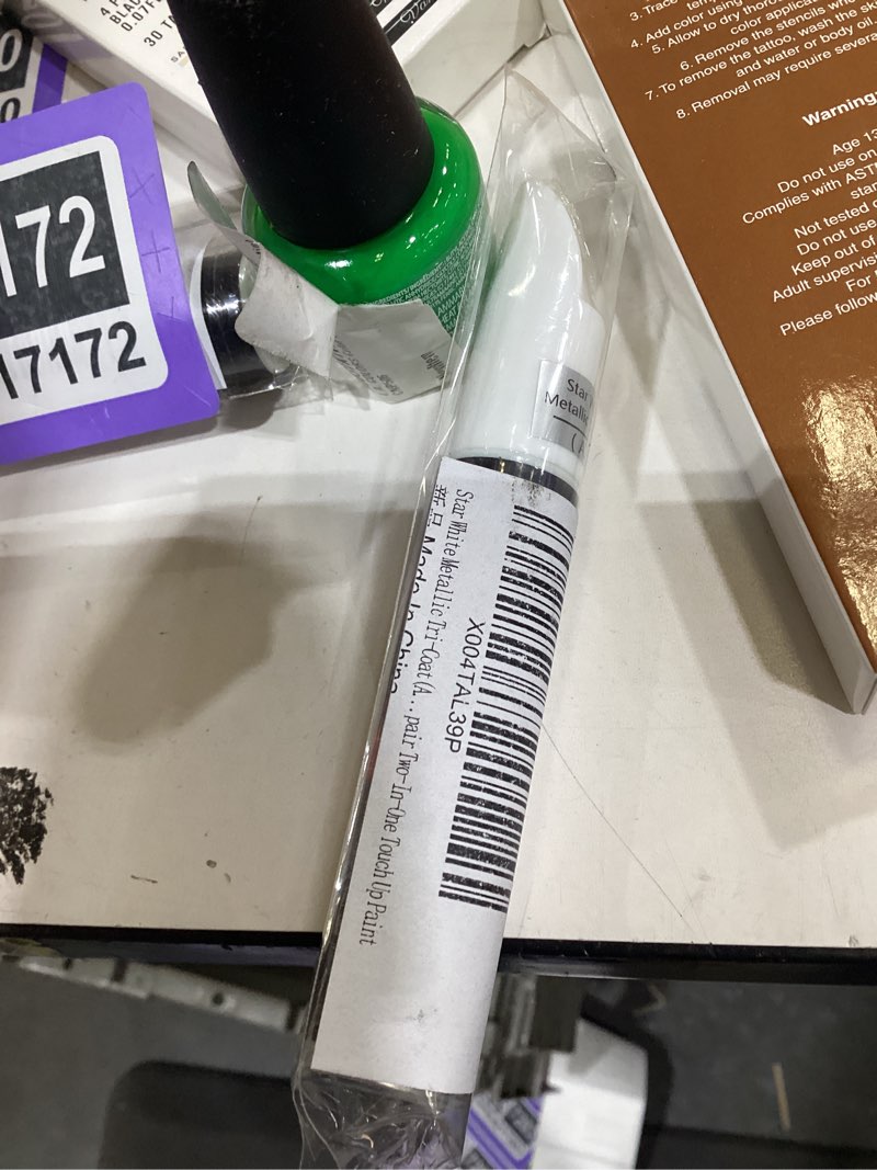 Star White Metallic Tri-Coat(AZ) Touch up Paint Compatible with Ford, Premium Car Scratch Remover fo