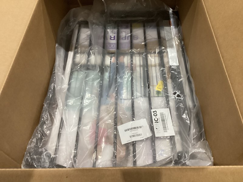 Condition photo showing New/Like New for Regalo 58-Inch Easy Step Extra Tall Arched Décor Walk Thru Baby Gate, Award Winning Brand, Includes 4-Inch Extension Kit, 4 Pack Pressure Mount Kit and 4 Pack Wall Mount Kit, Bronze Black - 29-58"w X 30"h