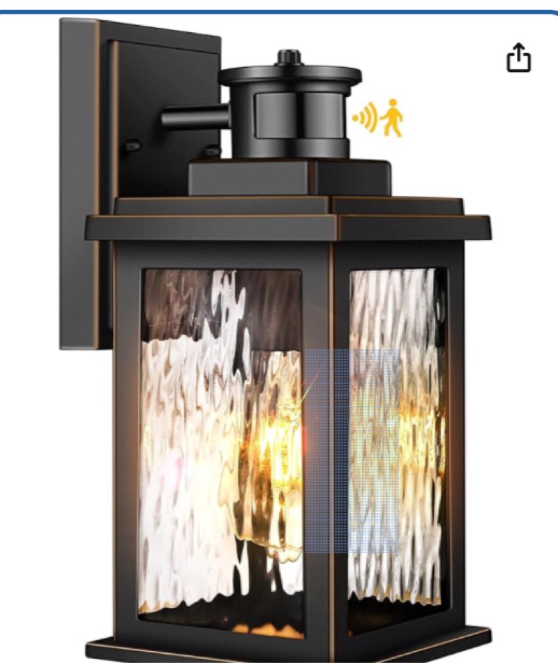 Vianis lighting motion sensor outdoor wall sconce