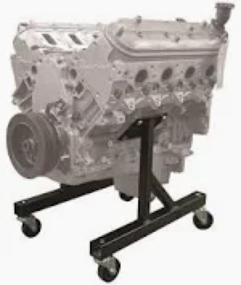 Colinktool LS Engine Stand Compatible with GM Chevy V8 LSx,Heavy-Duty Steel with Compact Design for 