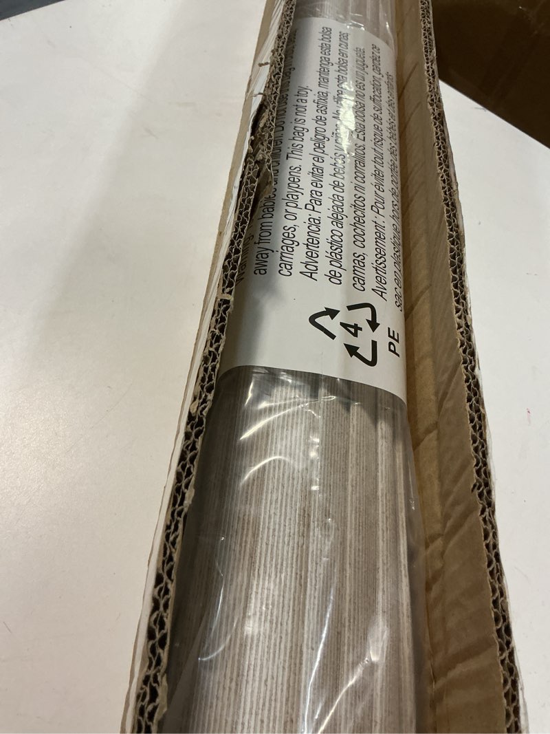 Condition photo showing Good Condition for No Tools No Drill Roman Shades, Cordless Blackout Roman Blinds for Windows, Room Darkening Window Shades, Smooth Push & Pull, Easy to Install, White, Custom Size White - B 0_ Custom Size