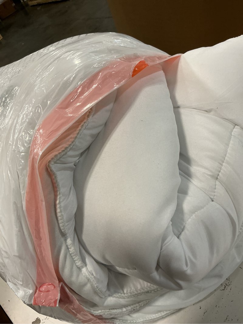 Condition photo showing As Is for Ultra Soft Queen Size Mattress Topper - Viscose Made from Bamboo Pillow Top Mattress Pad for Back Pain Relief - Naturally Cooling for Hot Sleepers, Green Green Queen