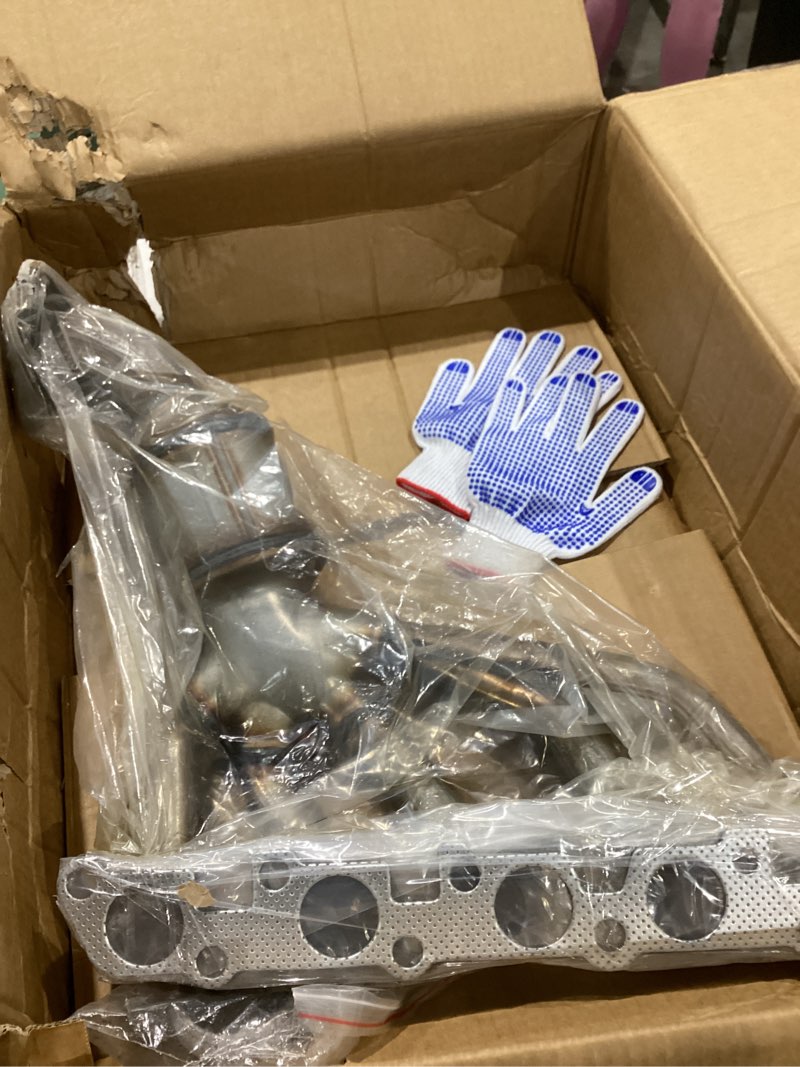 Condition photo showing As Is for 12607895 catalytic converter catalytic exhaust header compatible with chevy colorado 2007-2012 gmc canyon 3.5l 2007-2012 hummer h3 isuzu i-290 2007-2008 (epa compliant)