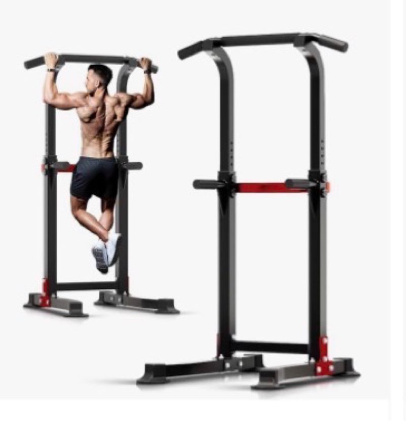 zenova pull up bar dip bar power tower workout dip station height adjustable free standing chin up b