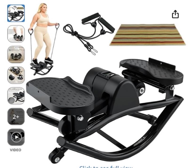 rock stepper, side to side rocker stepper machine, low-impact lateral steppers for knees and joints, u-shaped rock stepper machine for home workout
