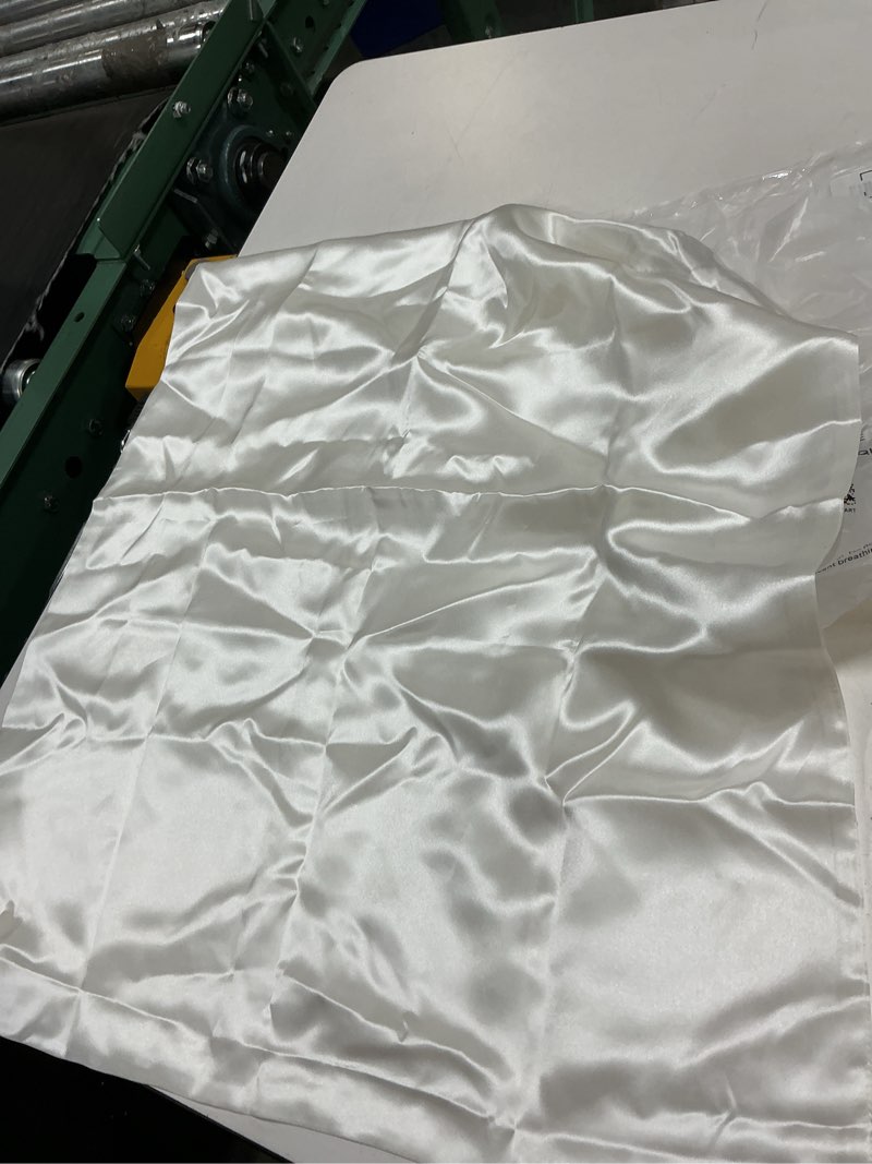 Condition photo showing As Is for quince bamboo sham set white 