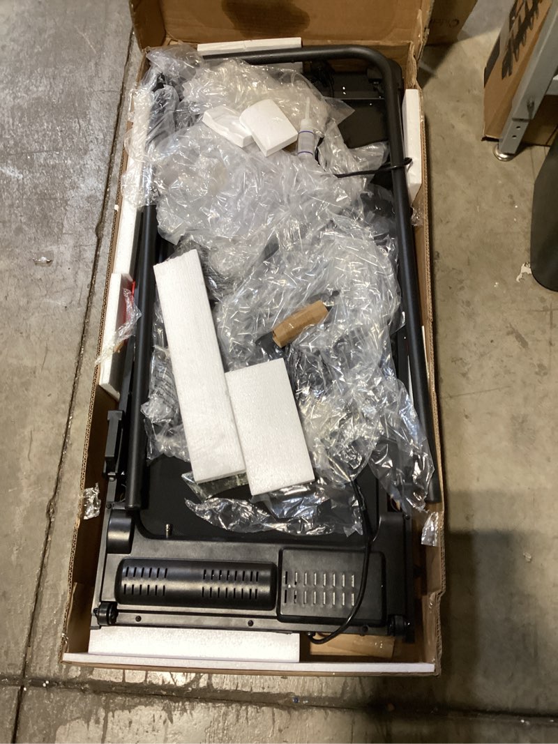Condition photo showing As Is for kassadin walking pad with handle bar, 2026 upgrade portable small treadmill with handles for home small, 3.0hp under desk walking pad treadmill with incline, 0.6-7.6mph, 350lbs