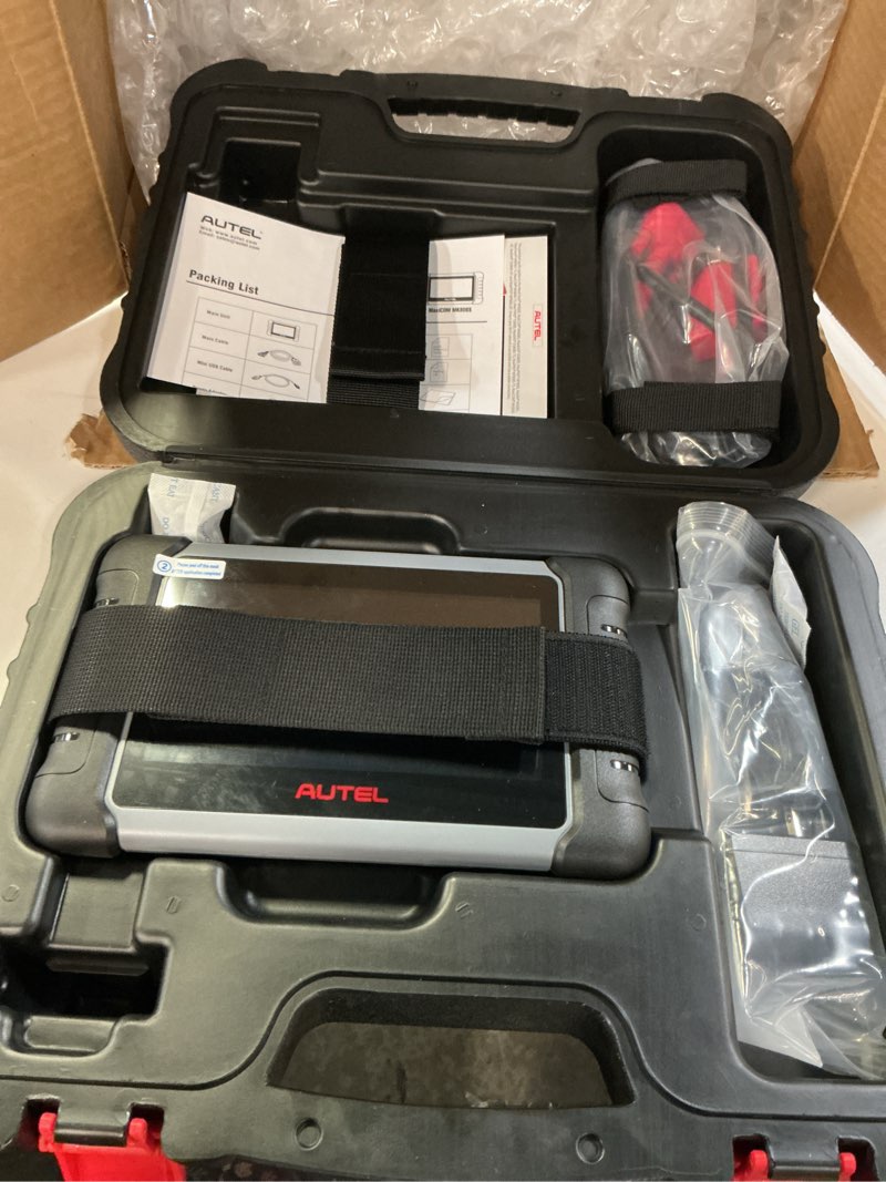 Condition photo showing Working Condition Verified for Autel Scanner MaxiCOM MK808S, 2023 Bidirectional Tool Updated of MaxiCheck MX808 MK808, 28+ Service, Active Test, All System Diagnosis, Injector Coding/EPB/BMS/SAS/TPMS/AutoVIN/ABS, FCA Autoauth