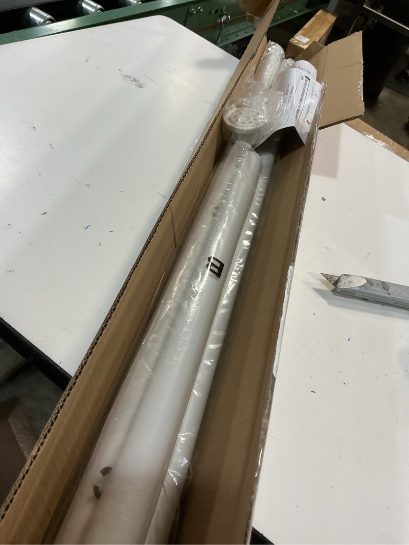 Condition photo showing Good Condition for ALLZONE Tension Curtain Rod for Window, 83-123 Inches, Heavy Duty Curtain Rods No Drilling, Non-Slip Bathroom Shower Tension Rod, Renter Friendly, Adjustable, Spring Loaded, Extra Long, White White 83-123 Inches