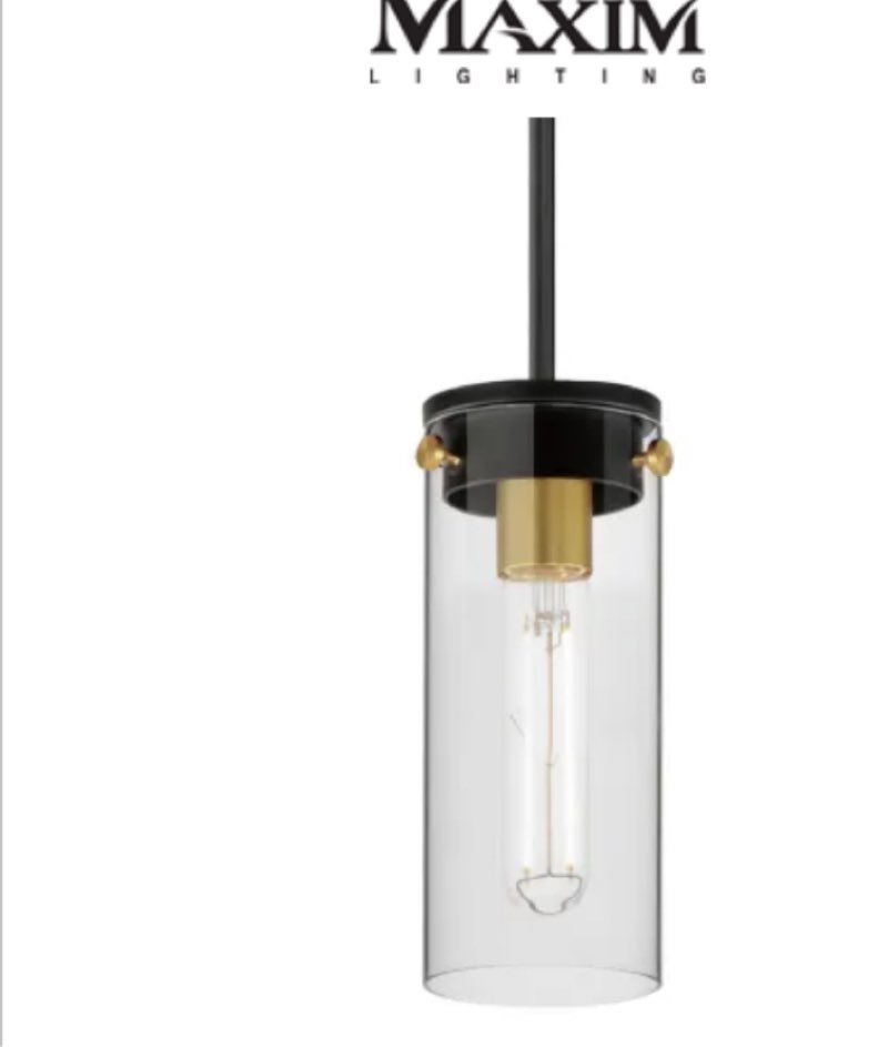 Angelina 1 light single cylinder pendant 