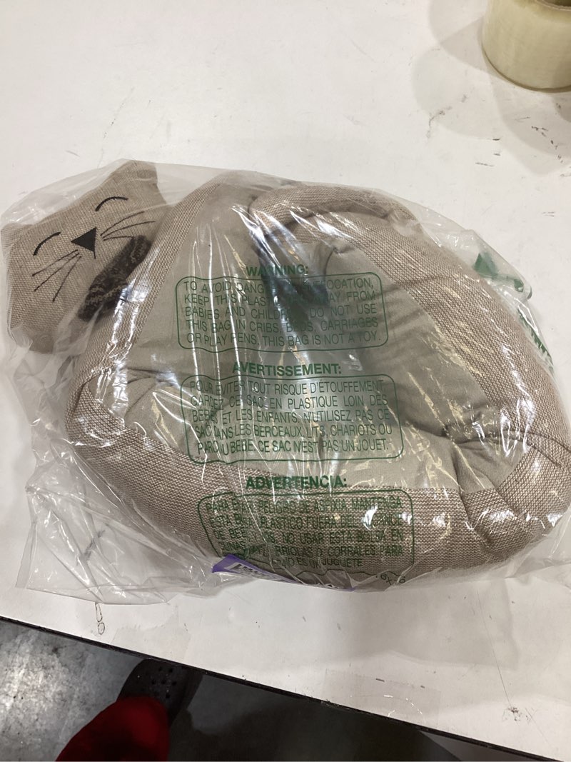 Condition photo showing New/Like New for Marwood Under Door Draft Stopper Decorative Wind Stopper 32 inch for Door & Window, Weighted Animal Air Draft Stopper Snake Noise Blocker for Bottom of Door with Hanging Loops - Khaki Cat Khaki Cat 32 inch