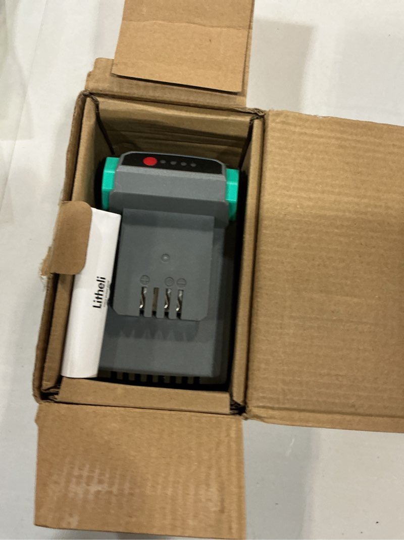 Condition photo showing New/Like New for litheli 40v 4.0ah lithium ion battery pack,only for litheli 40v white and green tools litheli 40v 4.0ah li-ion battery pack