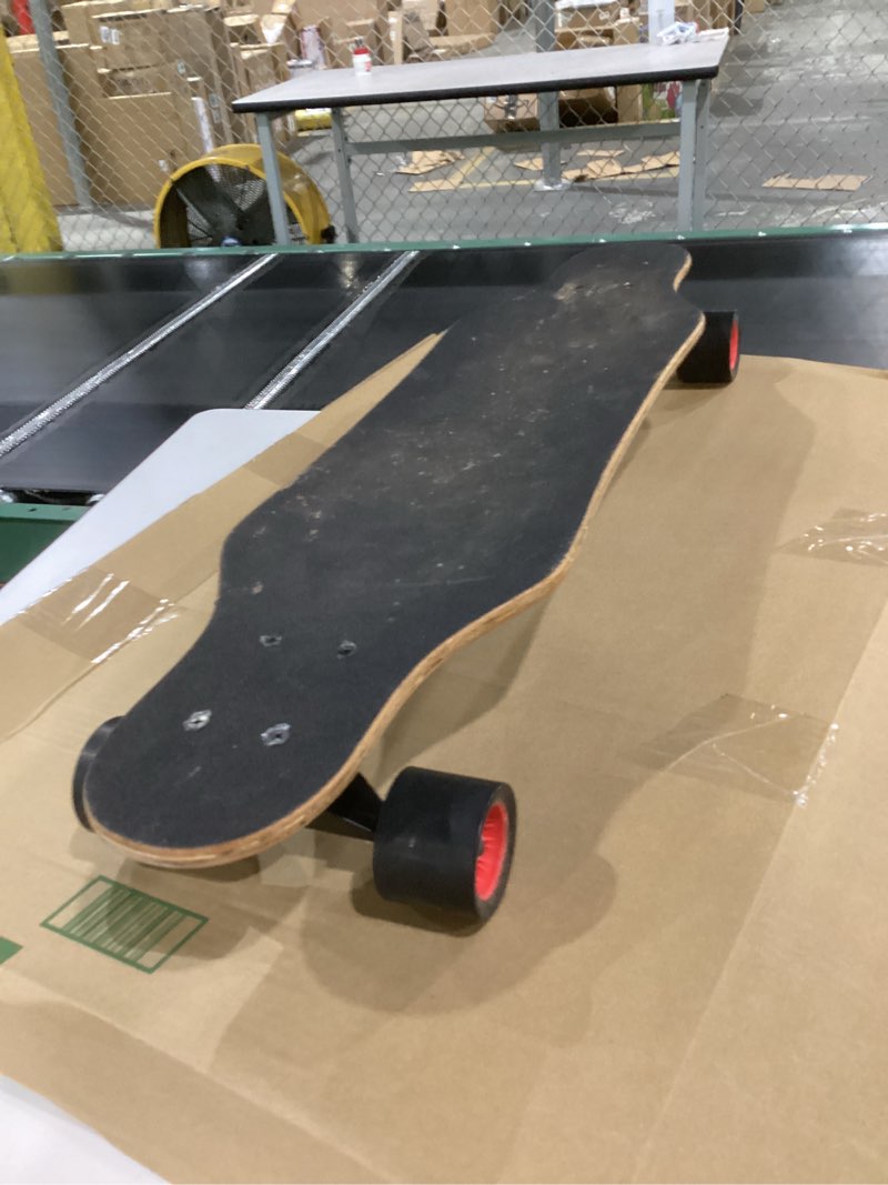 Condition photo showing As Is for 31 Inch Small Longboard Carving Cruising Skateboard for Kids Teens Adults (BlueLion)