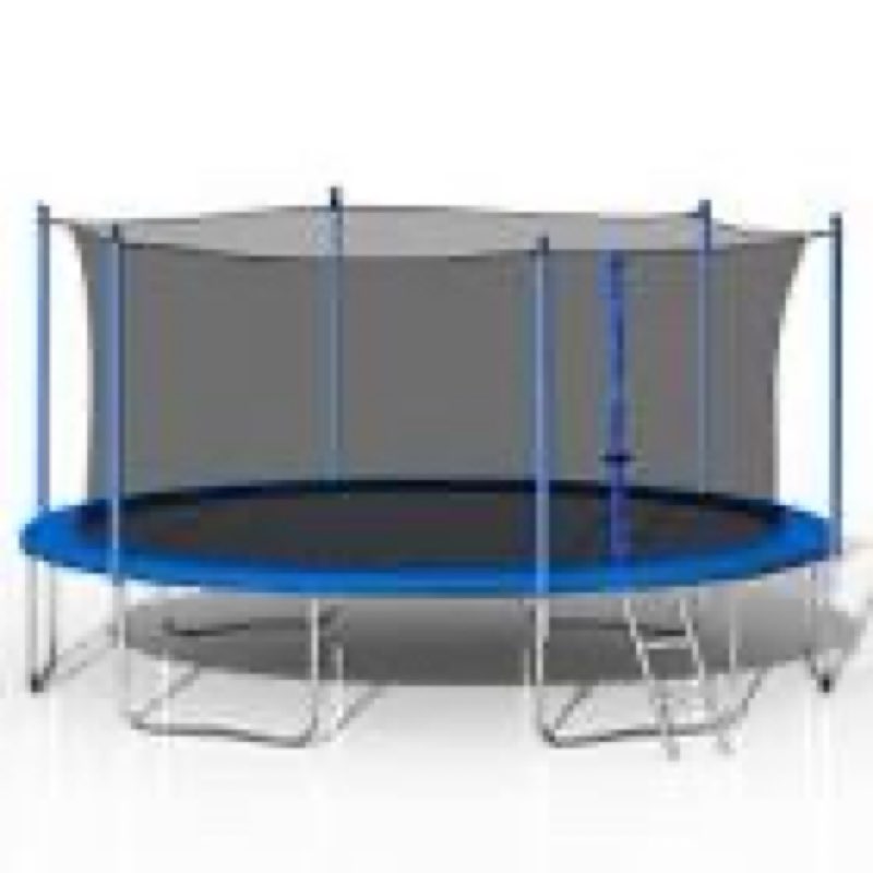 (Incomplete box 2 of 2)  16 ft. Round Outdoor Trampoline with Double-Sided Cover