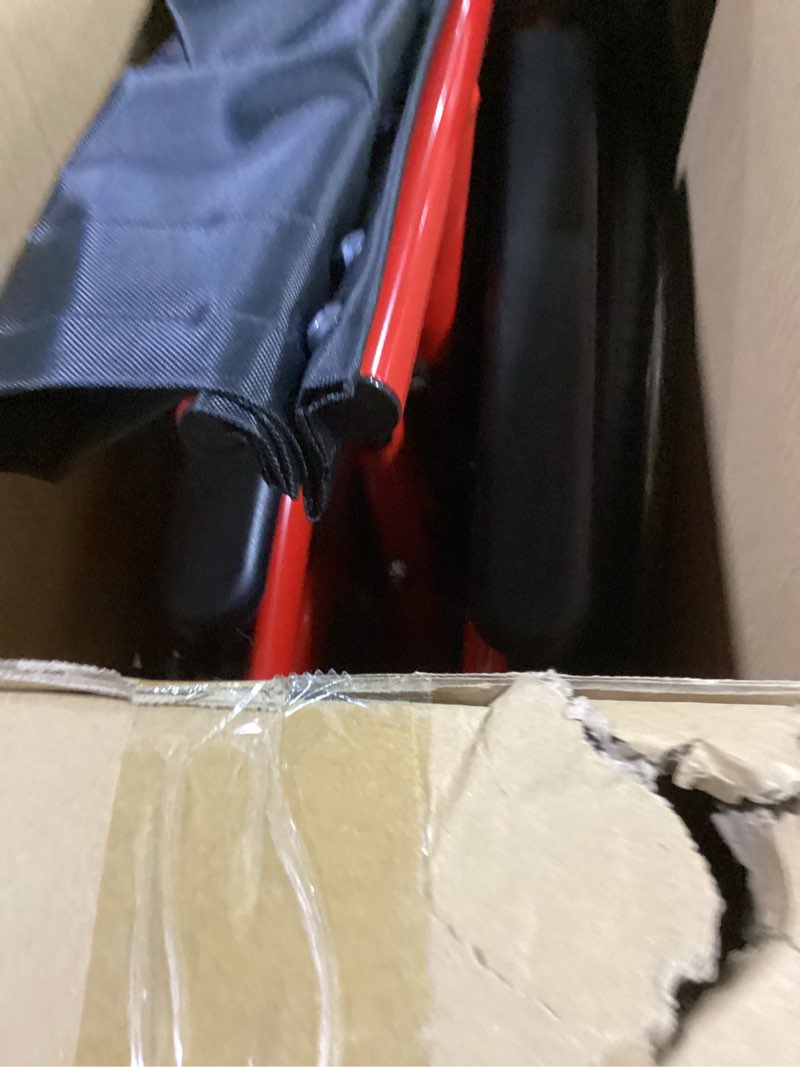 Condition photo showing Good Condition for ultra lightweight manual wheelchair, aluminum frame, 24-inch solid tires, quick-fold design, transport ready, with safety belt and back pocket, 220 lbs capacity, seat width 17 inch (yundong24a) yundong24 inch