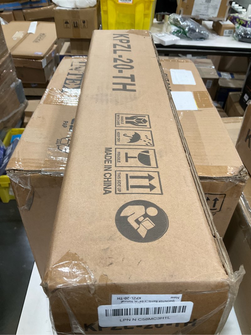 Condition photo showing New/Like New for SMONTER Bamboo Roman Shades for Windows-Cordless Wooden Woven Blinds Light Filtering Bamboo Roll up Shades UV Protection and Easy Set up for Door and Countryhouse, 20" W x 64" H, Natural 20"W x 64"H Natural