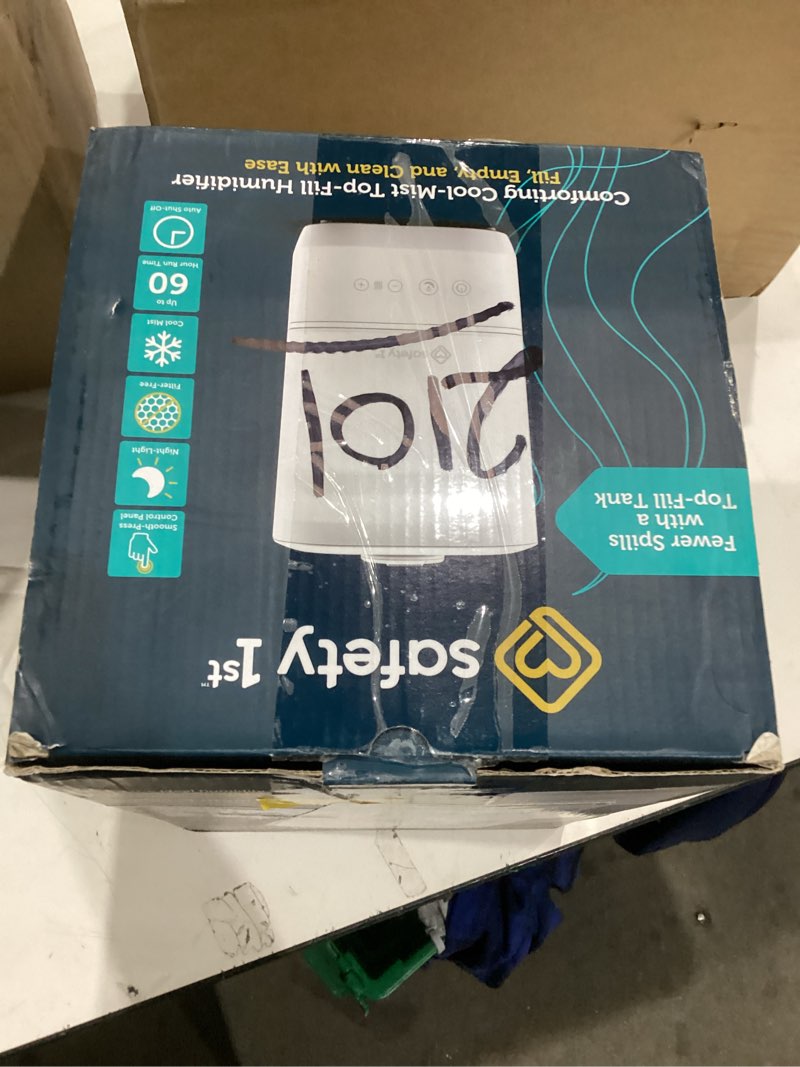 Condition photo showing As Is for Safety 1st Comforting Cool-Mist Top-Fill Humidifier, White