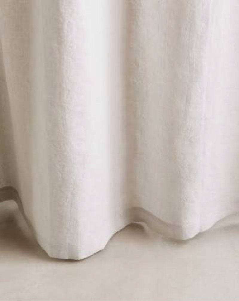 shower curtain white