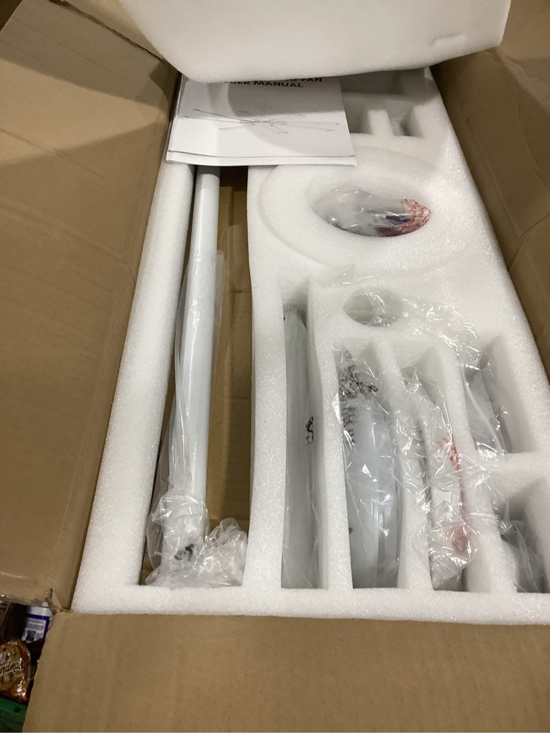 Condition photo showing Good Condition for COLOR BROWN Minislak 72 Inch Ceiling Fan with Light,Industrial Ceiling Fan with 8 White Aluminum Blades,Smart Fa