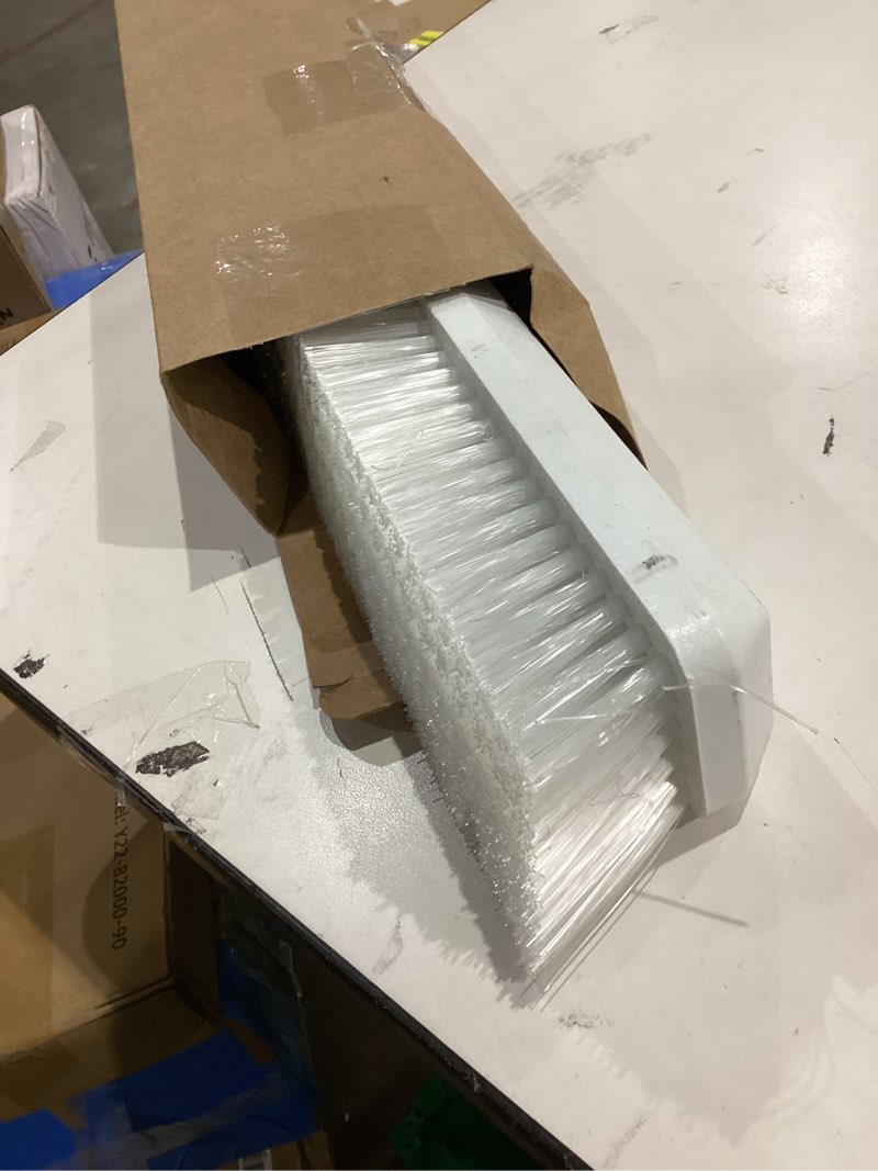Condition photo showing Good Condition for SPARTA 41890EC02 Omni Sweep Plastic Push Broom Head, Heavy Duty, Industrial Broom With Color Code System For Outdoor, Indoor, Garage, Concrete, Patio, Kitchen, Bathroom, 18 Inches, White 18 Inches White 1