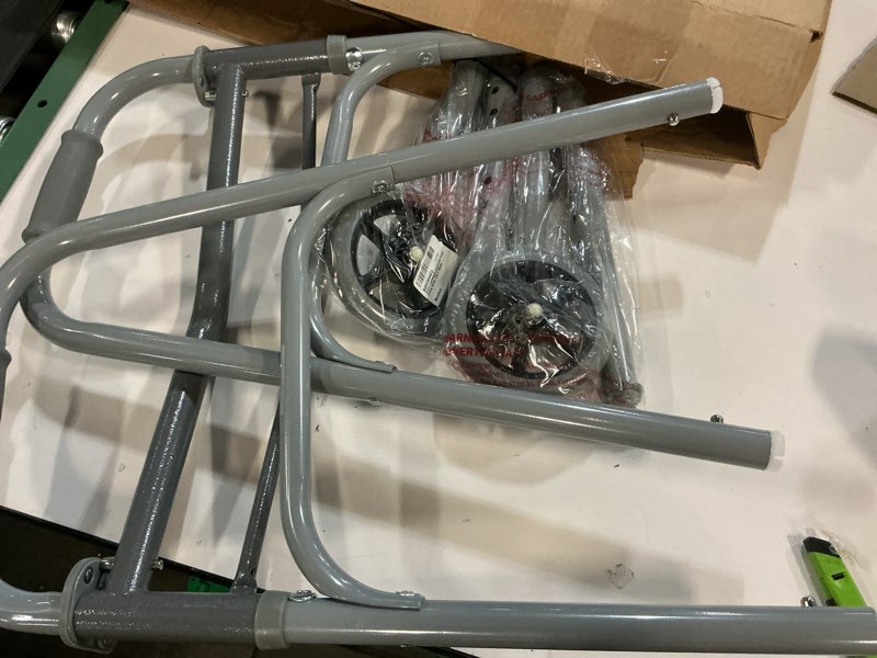 Condition photo showing New/Like New for Medline Lightweight Junior/Lower Height Folding Walker with 5” Wheels Steel