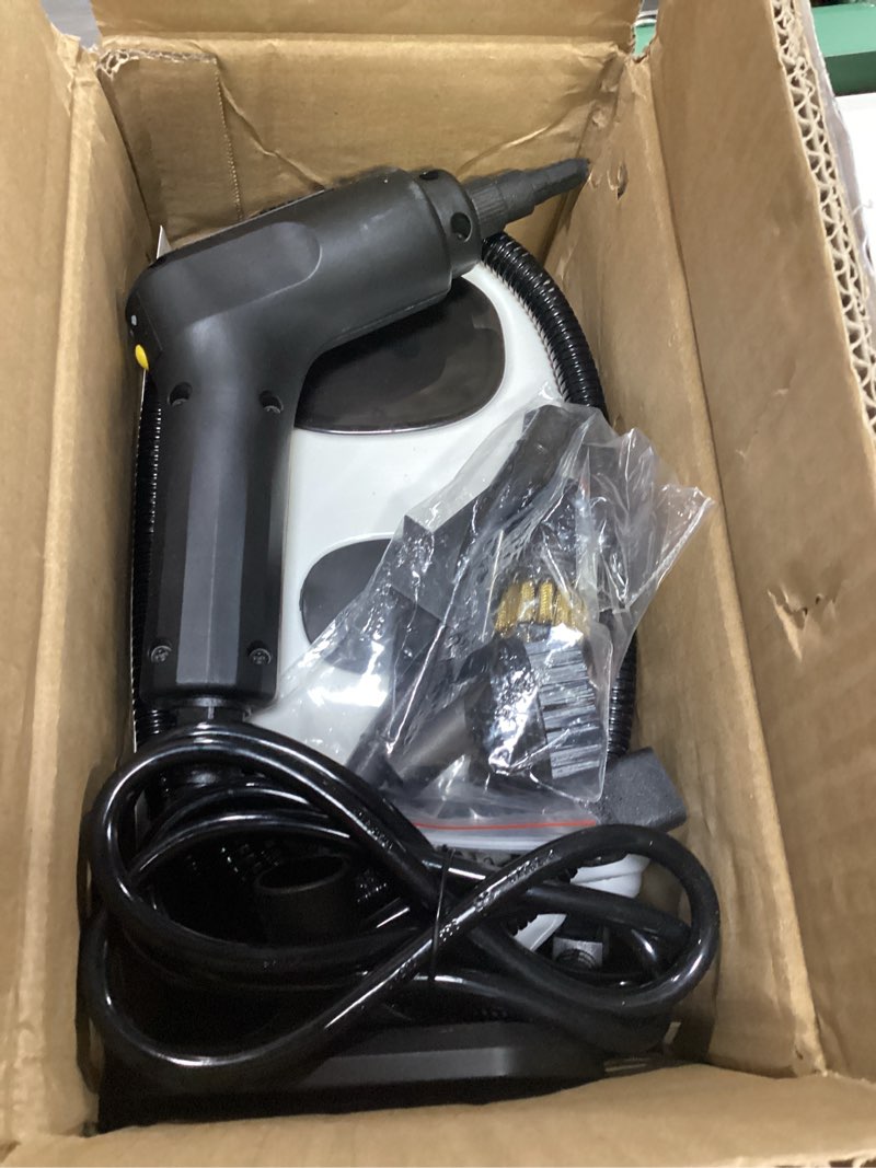 Condition photo showing Good Condition for steam cleaner,2500w high-pressure steamer for cleaning, 15s fast heat-up&1.4l large tank,3-level adjustable handle with 14 accessories,portable steam cleaner for home,car,furniture,bathroom