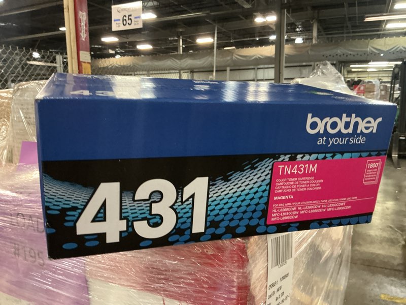 Condition photo showing New/Like New for brother printer tn431m standard yield toner-retail packaging, magenta